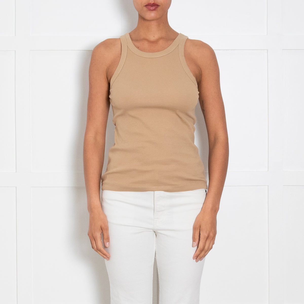 Toteme Tan Ribbed Vest