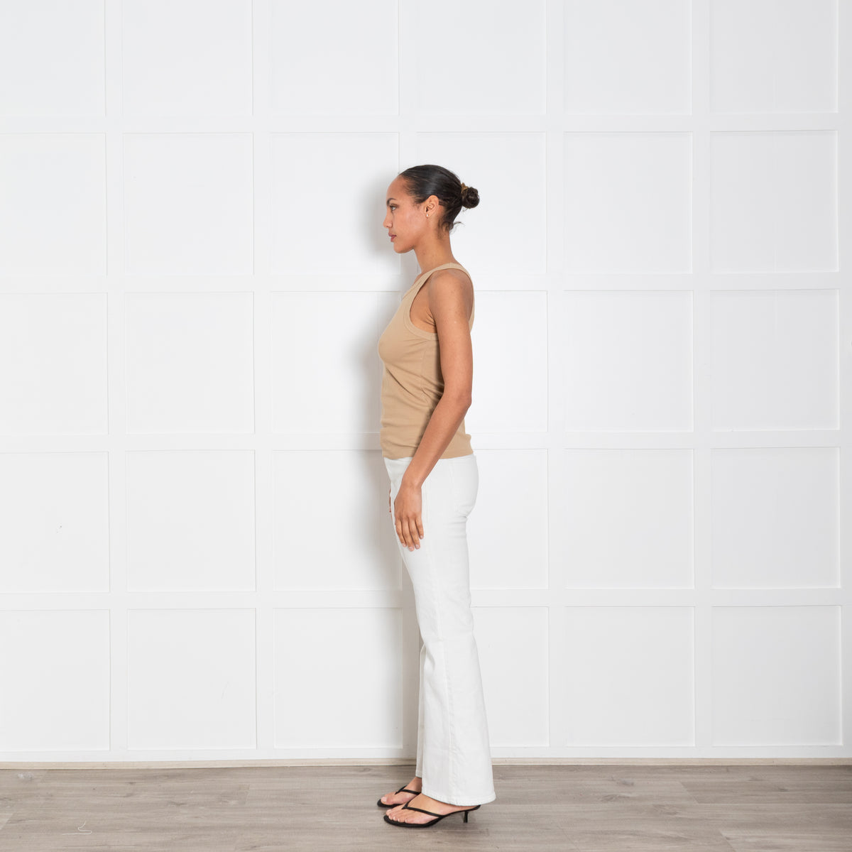 Toteme Tan Ribbed Vest