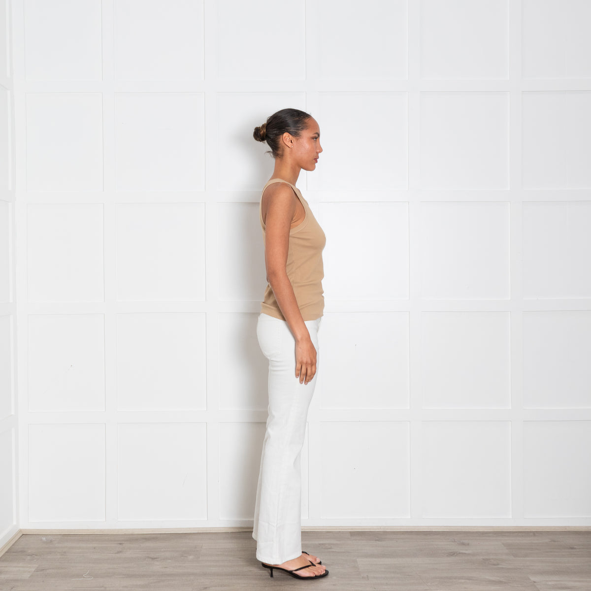 Toteme Tan Ribbed Vest