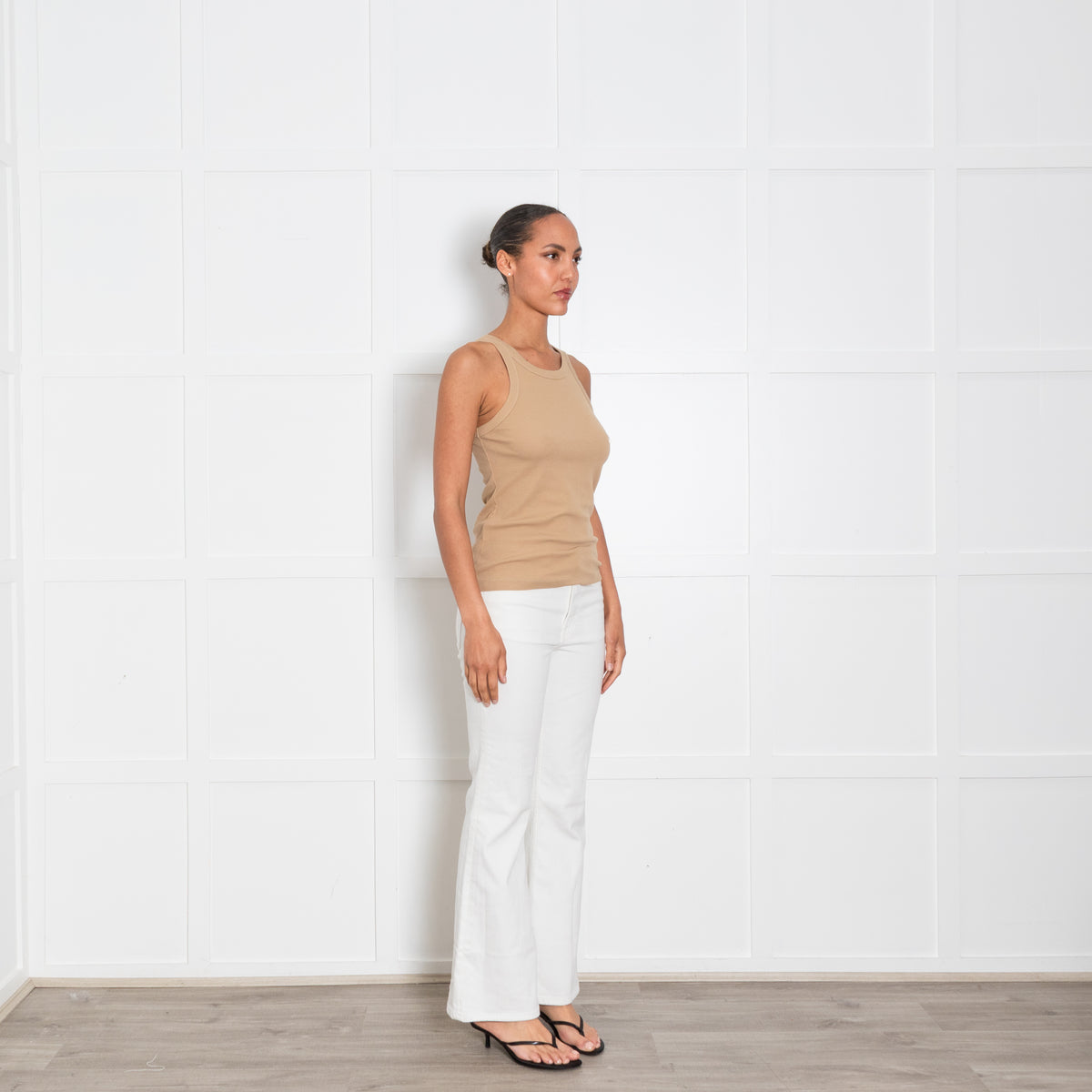 Toteme Tan Ribbed Vest