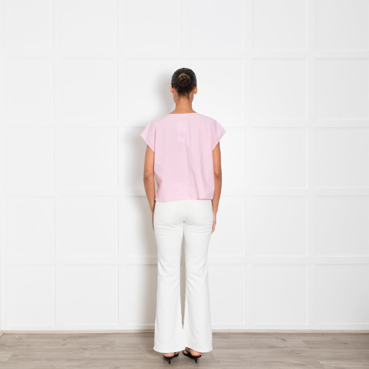 American Vintage Pink Cotton Boxy Top
