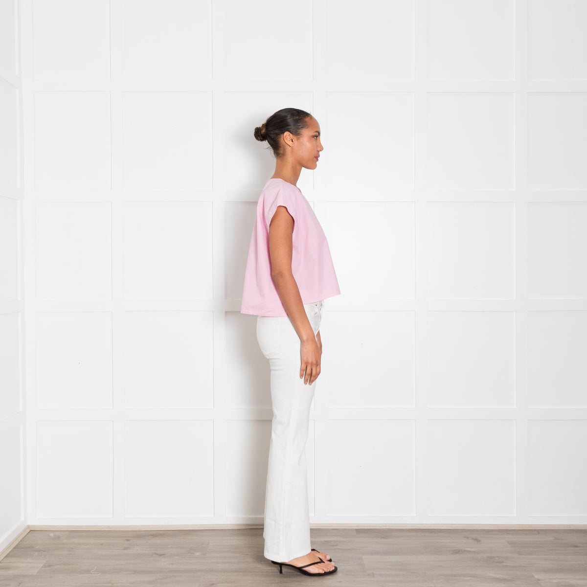 American Vintage Pink Cotton Boxy Top