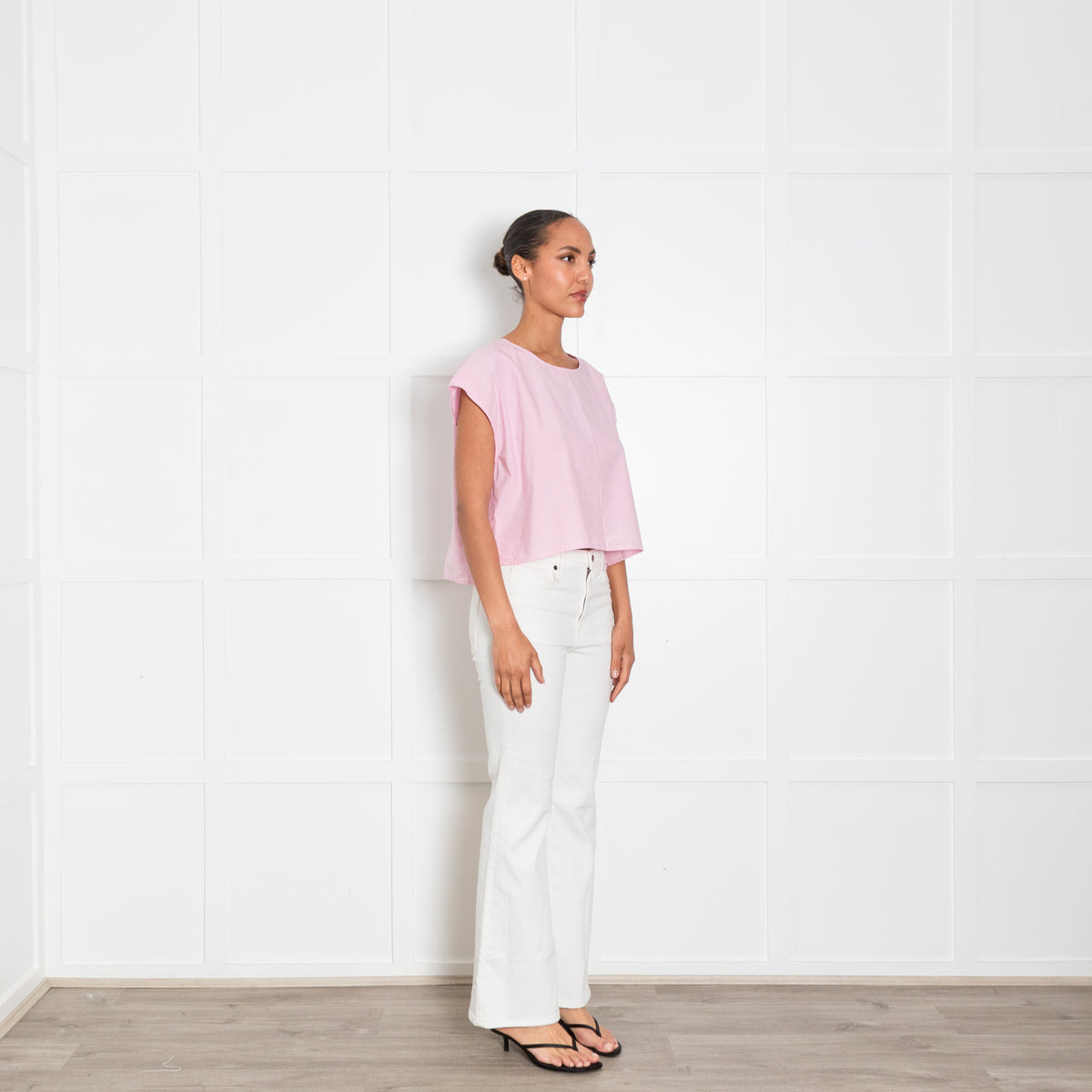American Vintage Pink Cotton Boxy Top