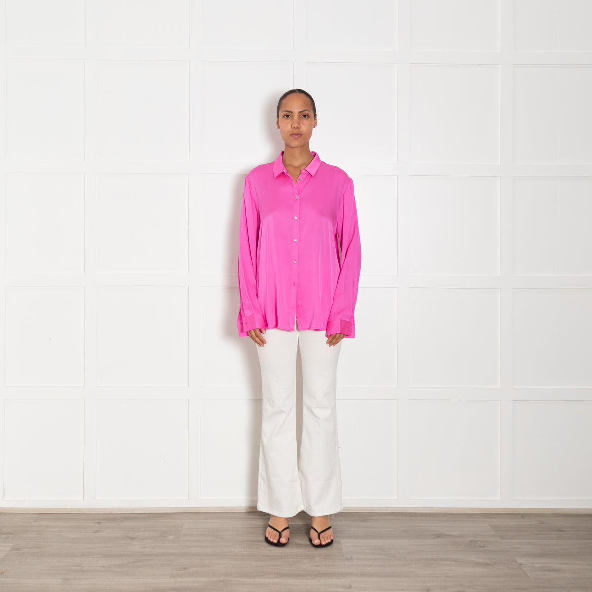 Silk95Five Pink Silk Blouse