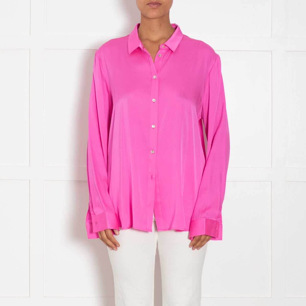 Silk95Five Pink Silk Blouse