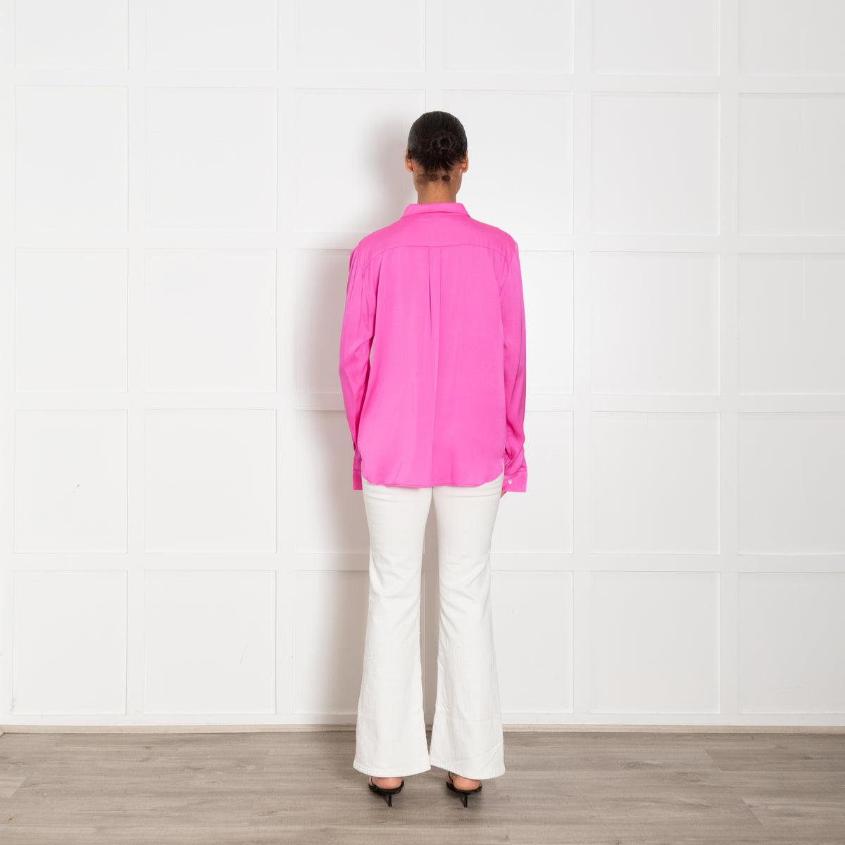 Silk95Five Pink Silk Blouse