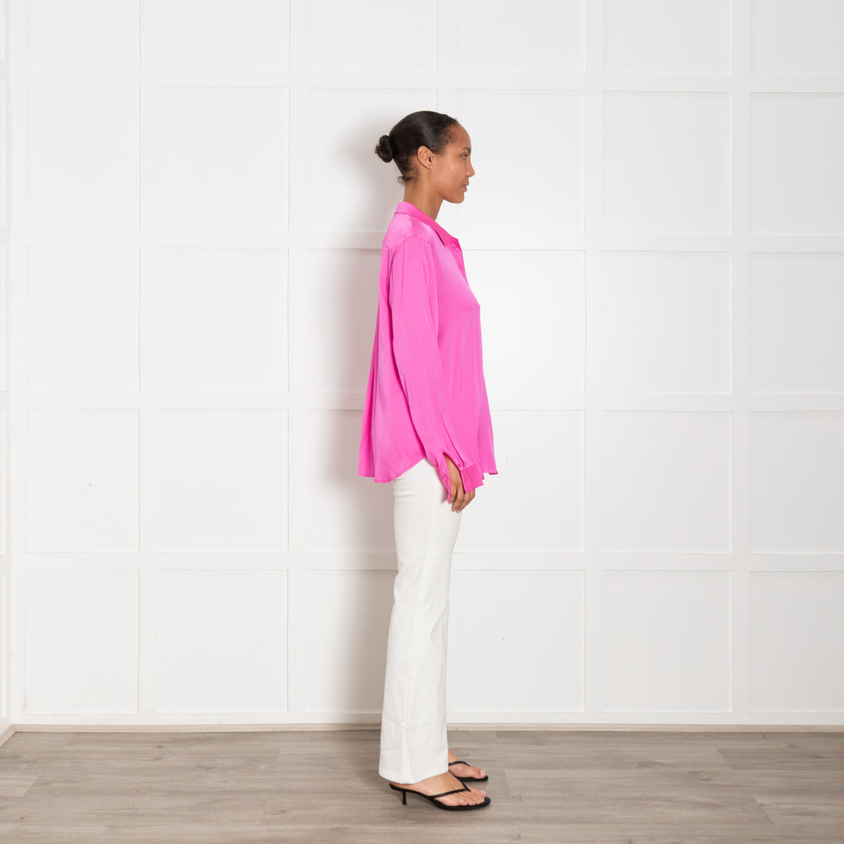 Silk95Five Pink Silk Blouse