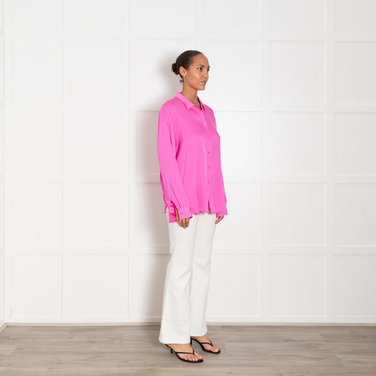 Silk95Five Pink Silk Blouse