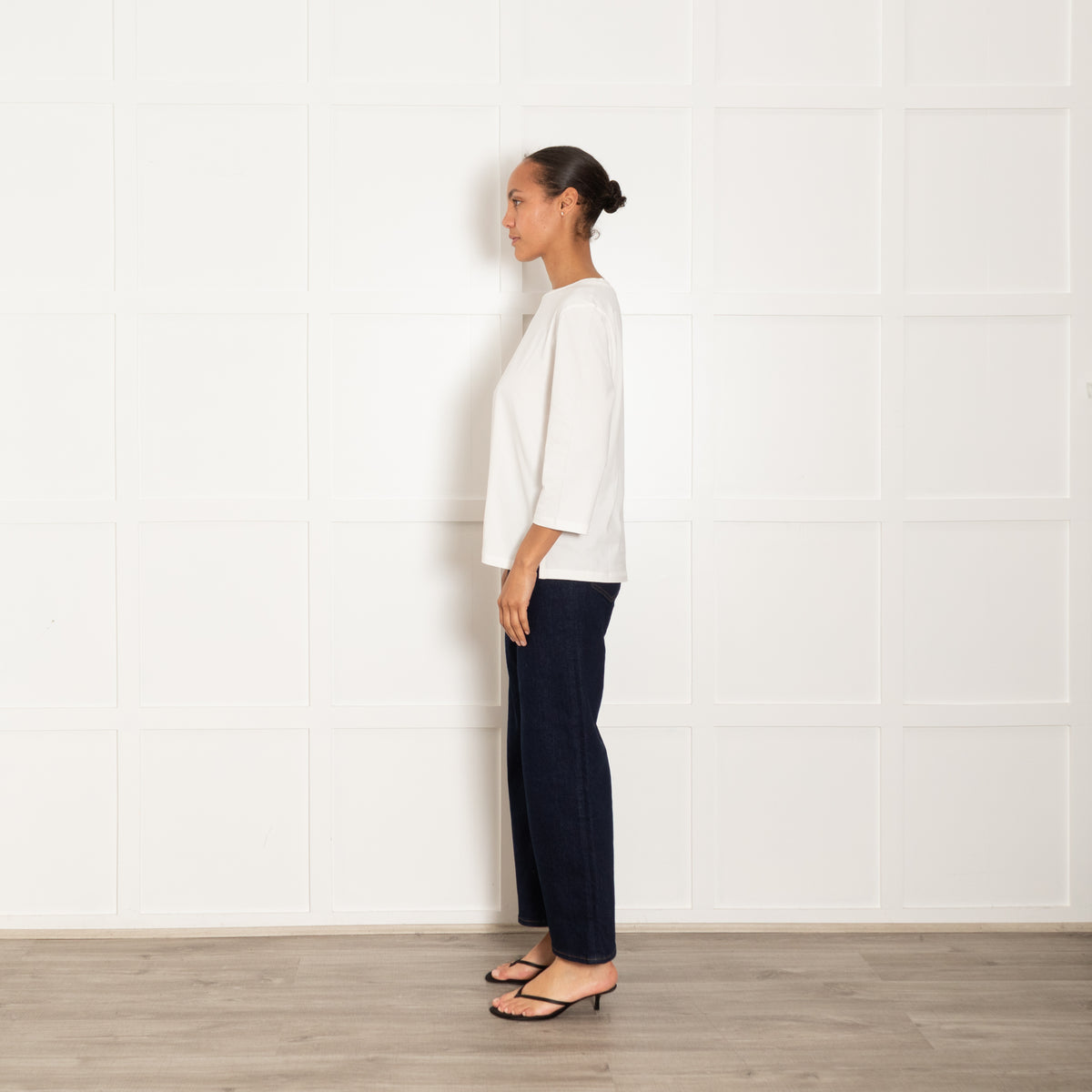 Weekend Max Mara White Cotton 3/4 Sleeve T-Shirt