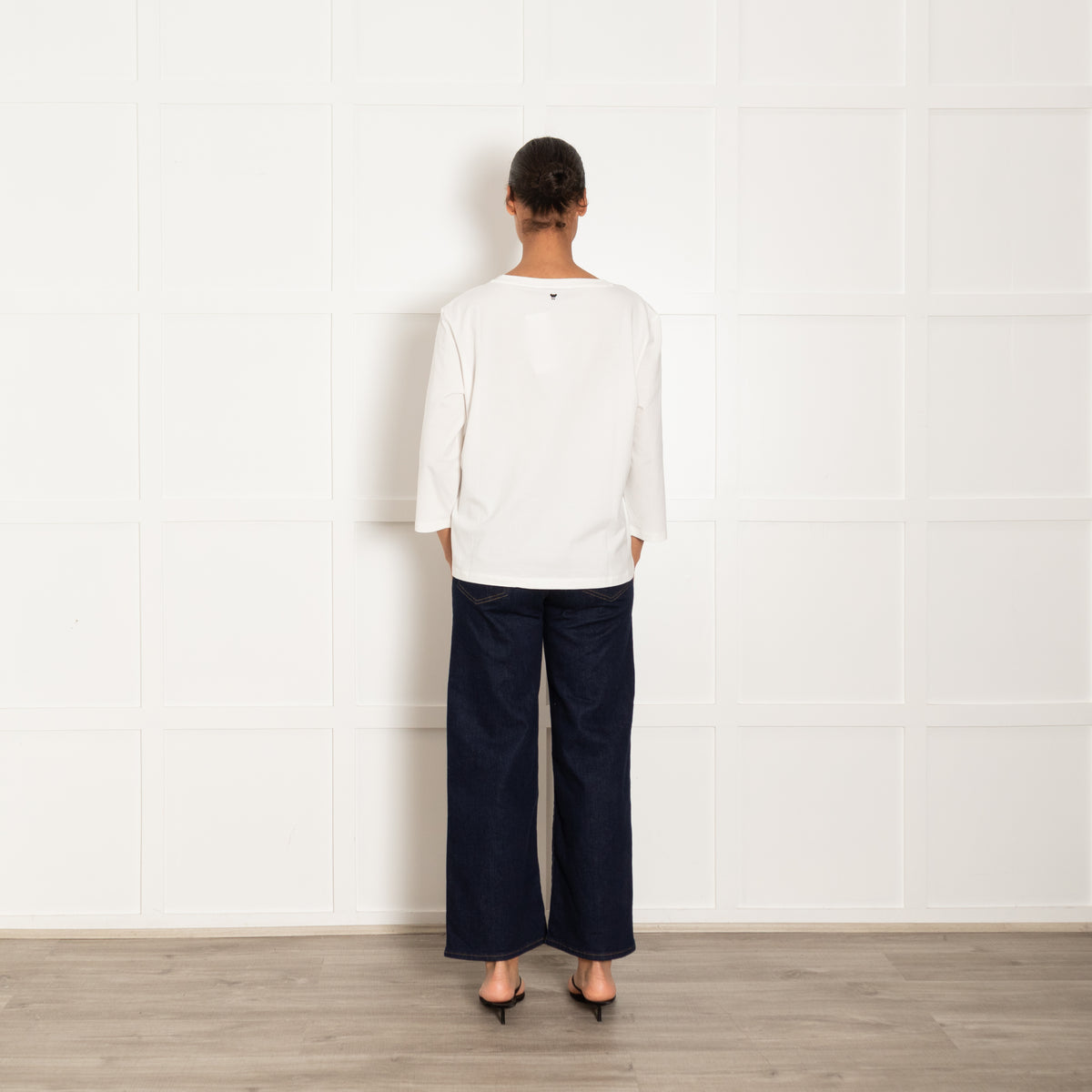Weekend Max Mara White Cotton 3/4 Sleeve T-Shirt