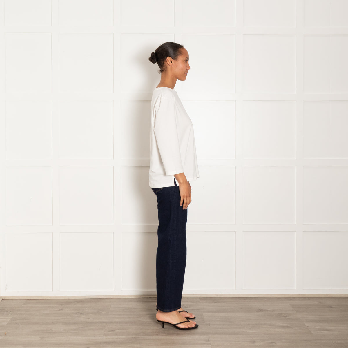 Weekend Max Mara White Cotton 3/4 Sleeve T-Shirt