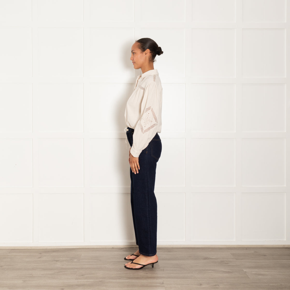 Ba&sh Beige Peter Pan Blouse