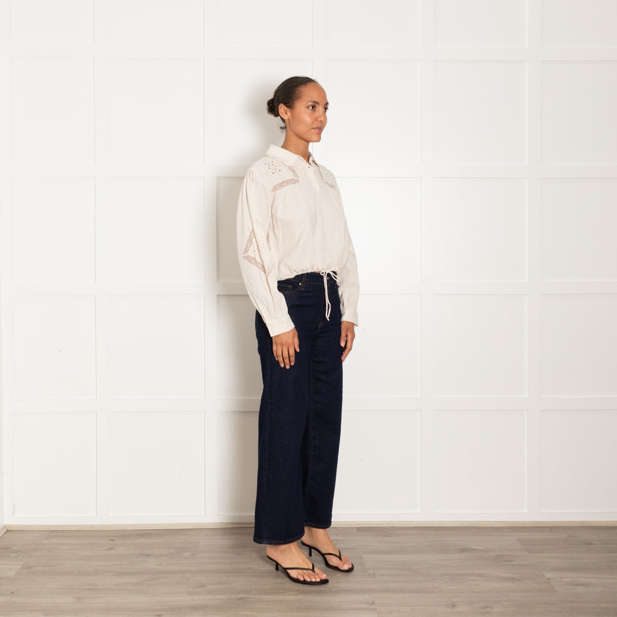 Ba&sh Beige Peter Pan Blouse
