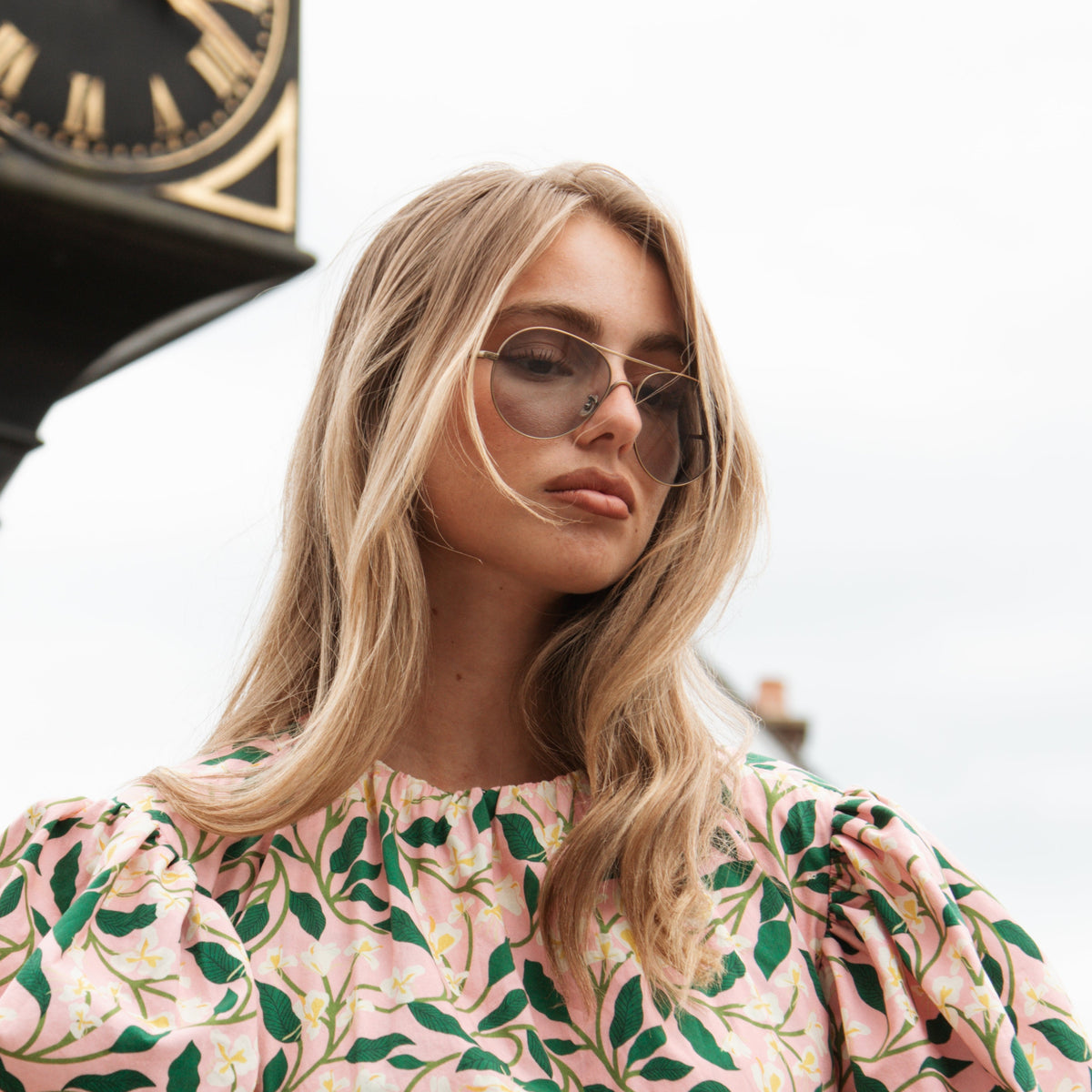 Oliver Peoples Rockmore Blue Lens Aviator