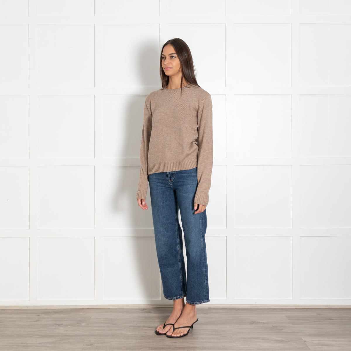 Pieszak Denim Brown Round Neck Sweater - Image 3