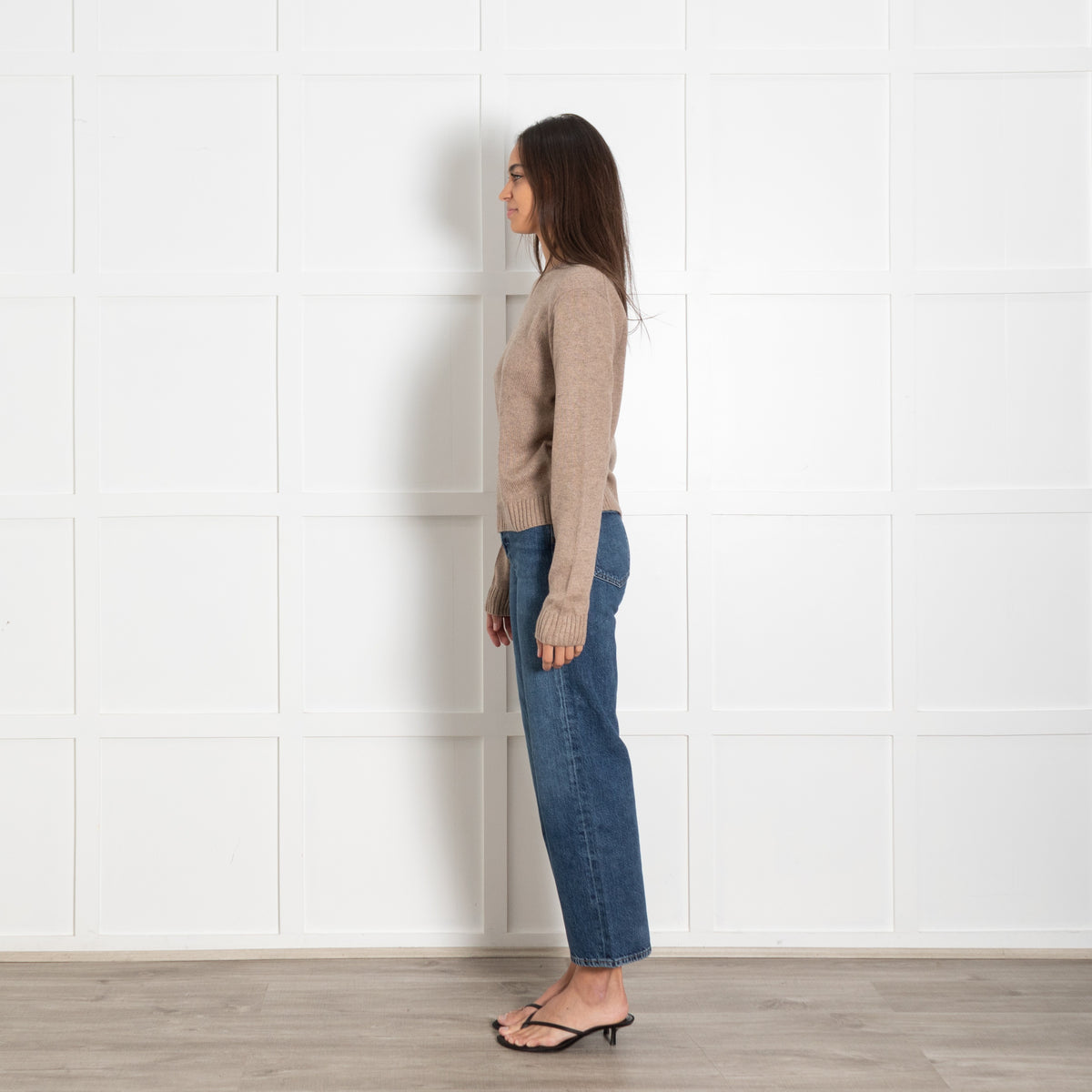 Pieszak Denim Brown Round Neck Sweater - Image 4