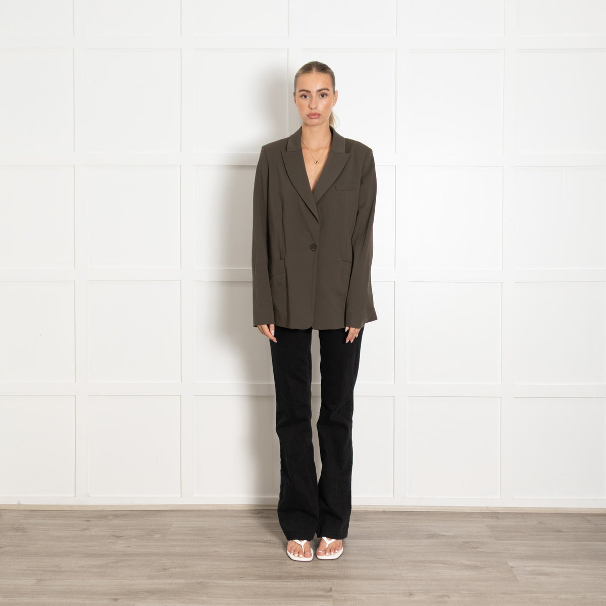 Pinko Khaki Blazer - Image 1