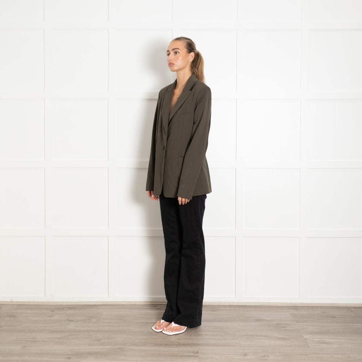 Pinko Khaki Blazer - Image 3