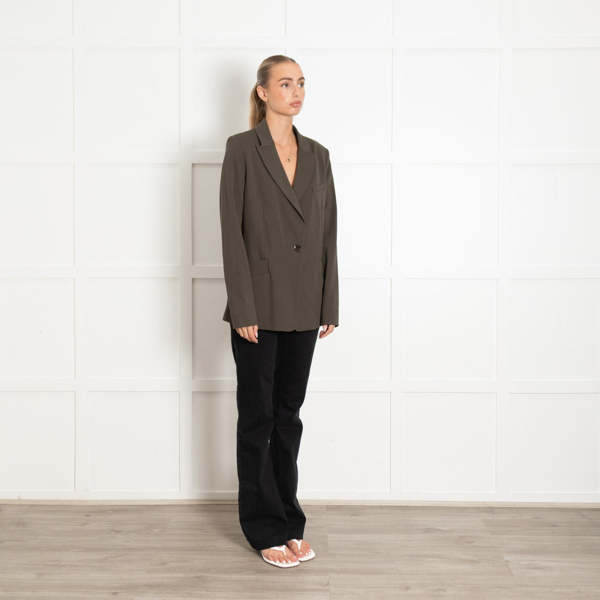 Pinko Khaki Blazer - Image 7