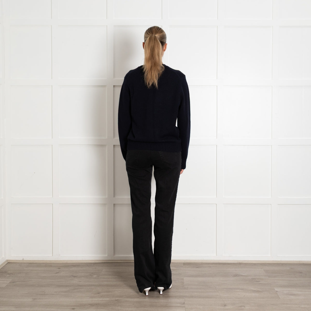 Polo by Ralph Lauren Navy Knit Jumper with Bear Motife - Image 5