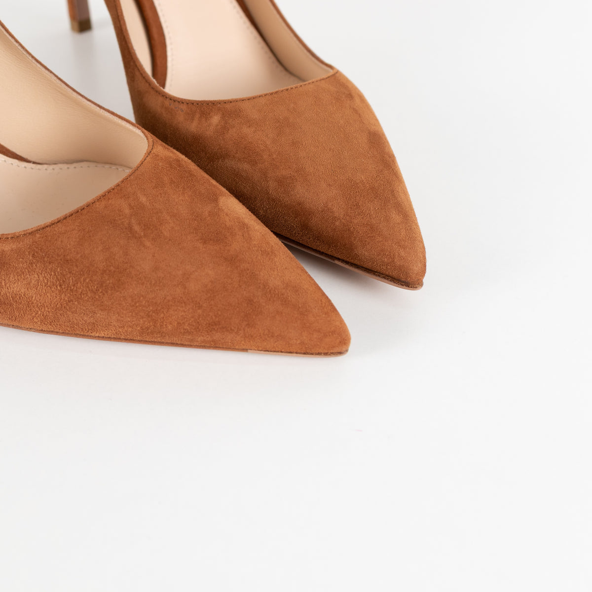 Prada Brown Suede Heels - Image 10