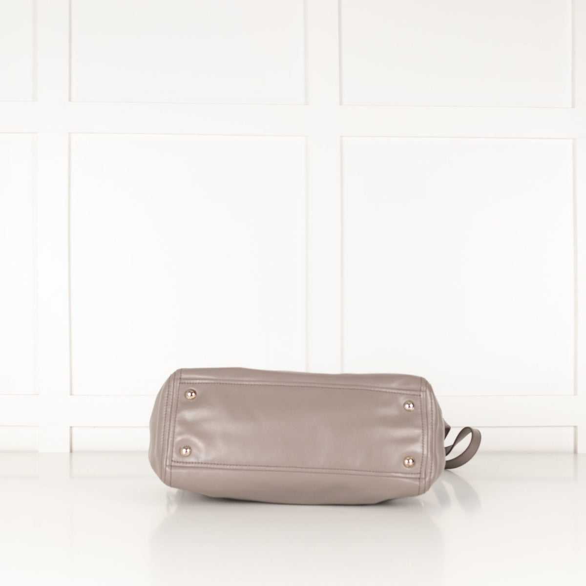 Prada Grey Leather Shoulder Strap Handbag - Image 8