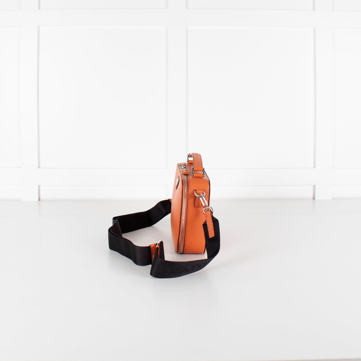 Prada Saffiano Leather Orange Brique Bag - Image 2