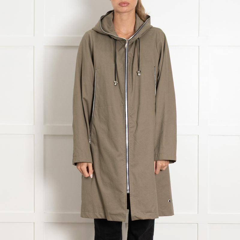 Pret Pour Partir Khaki Waterproof Brooklyn Parka With Removable Wool Lining - Image 2