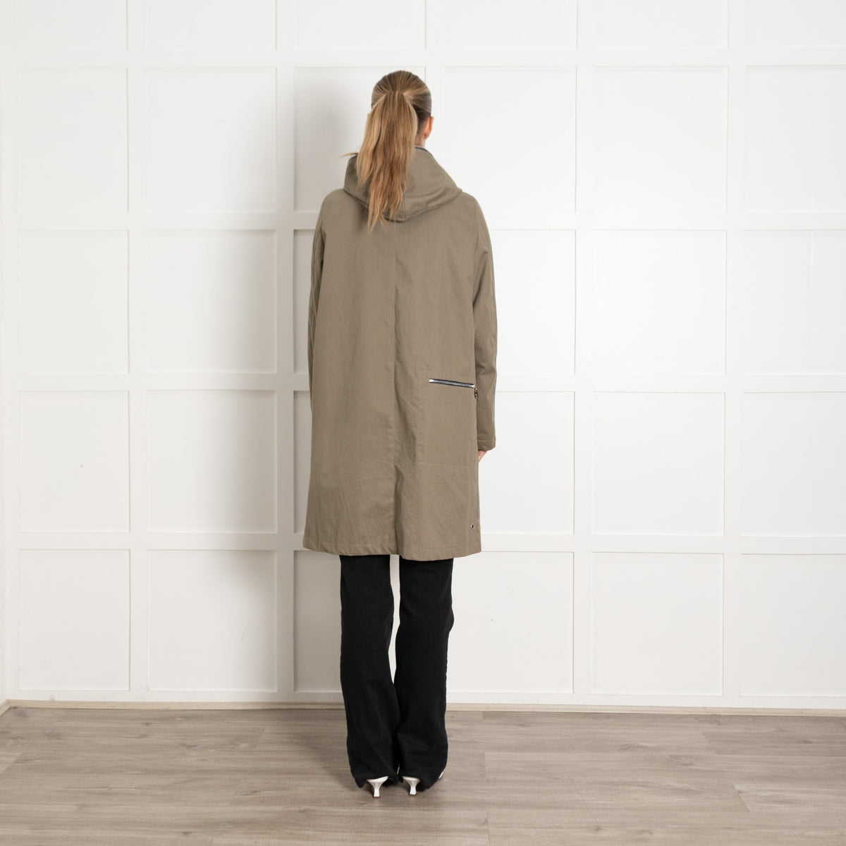 Pret Pour Partir Khaki Waterproof Brooklyn Parka With Removable Wool Lining - Image 5