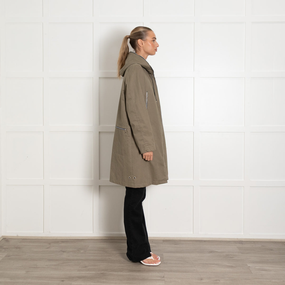 Pret Pour Partir Khaki Waterproof Brooklyn Parka With Removable Wool Lining - Image 6