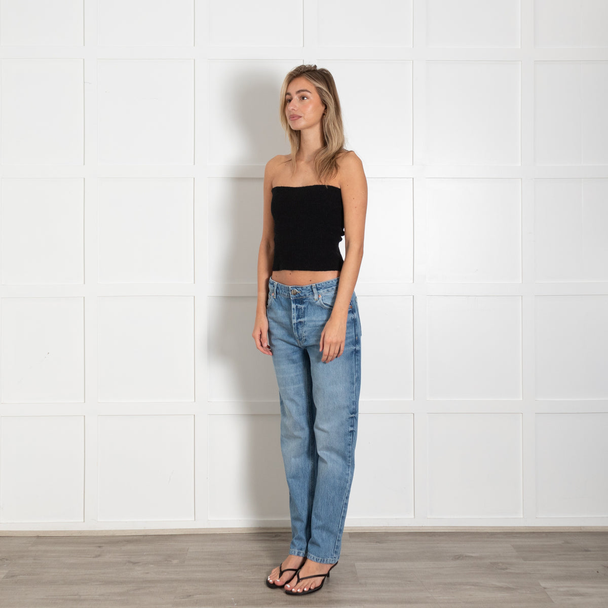 Blue Straight Leg Jeans - Image 3