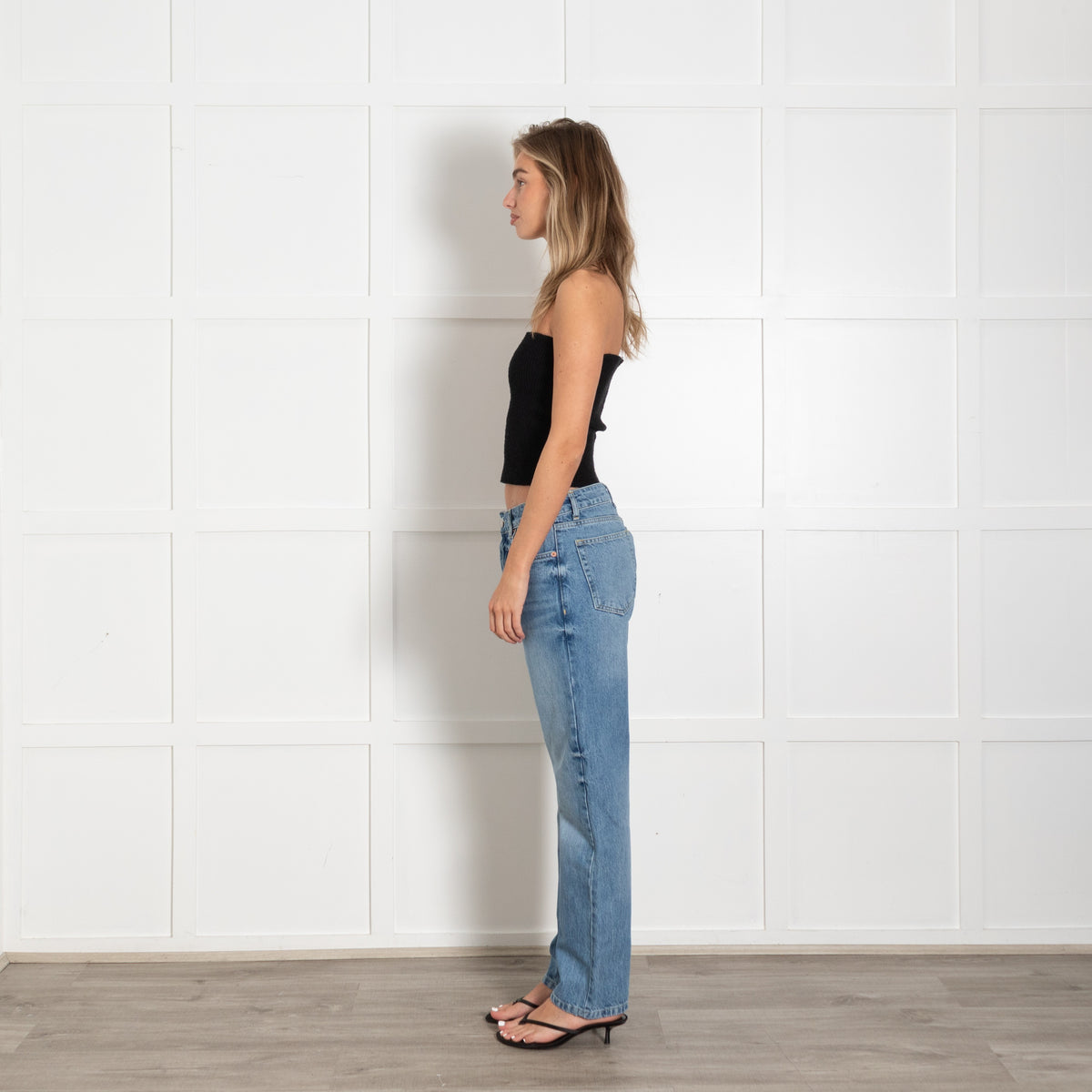Blue Straight Leg Jeans - Image 4