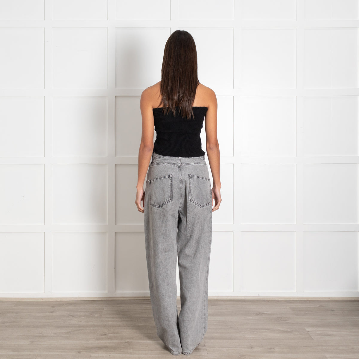 Raey Grey Denim Button Fly Trousers - Image 5