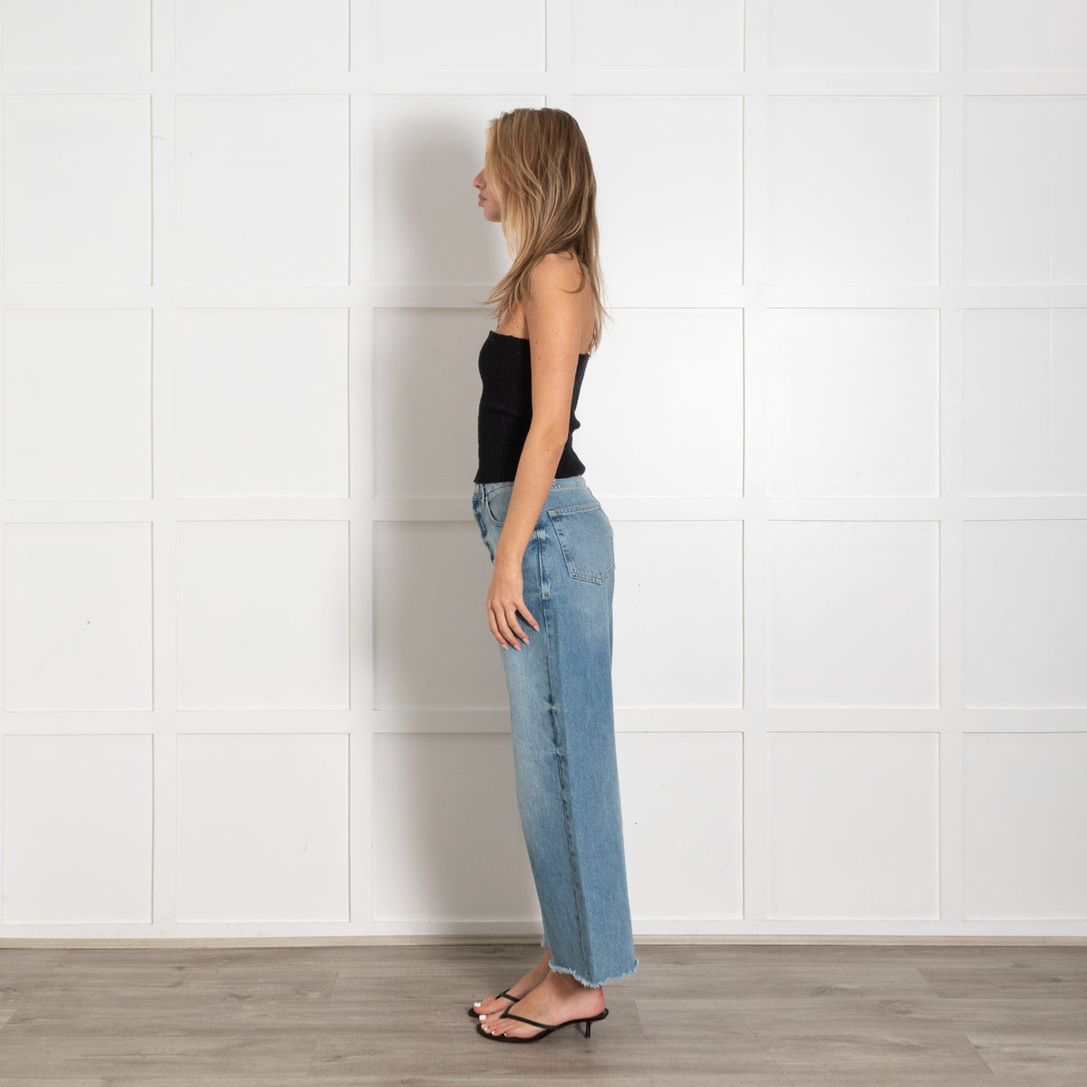 Raey Washed Blue Boyfriend Style Jeans - Image 4