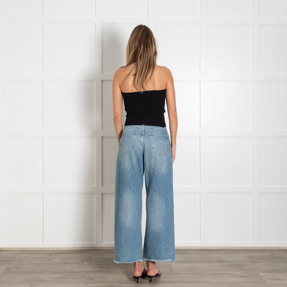 Raey Washed Blue Boyfriend Style Jeans - Image 5