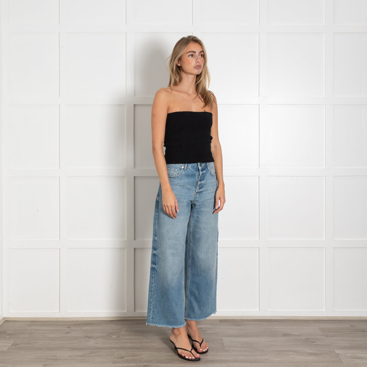 Raey Washed Blue Boyfriend Style Jeans - Image 7