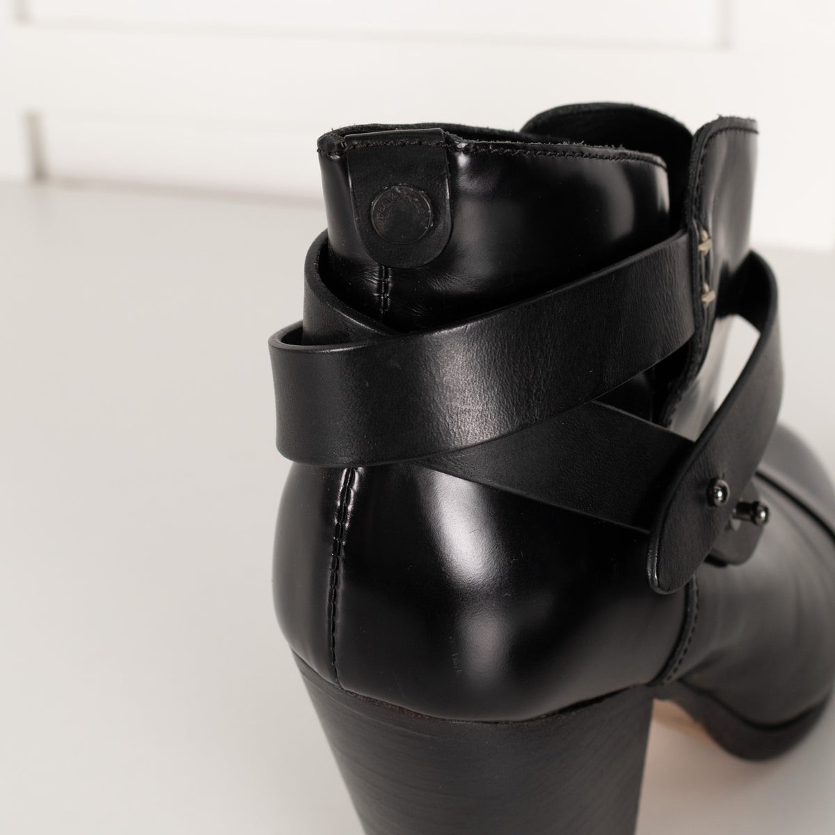 Rag & Bone Harrow Black Leather Ankle Boot - Image 11