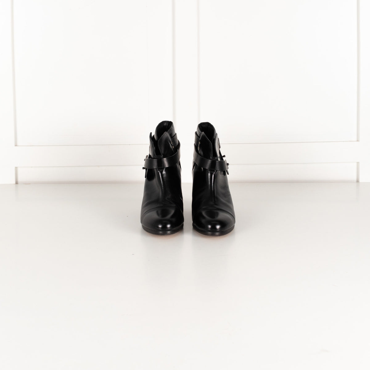 Rag & Bone Harrow Black Leather Ankle Boot - Image 2