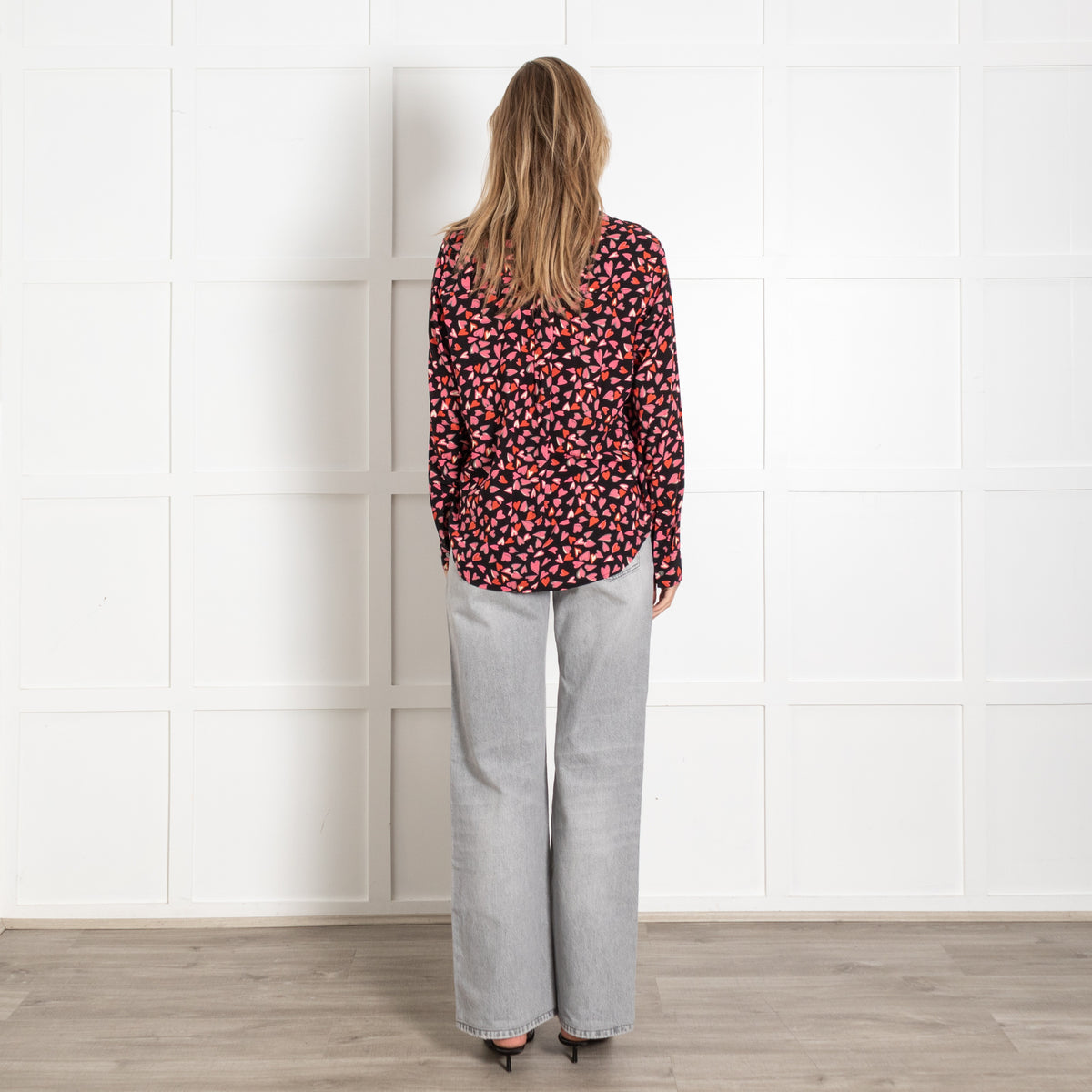 Rails Josephine Shirt Love Struck Red & Pink Hearts Button-Up - Image 4