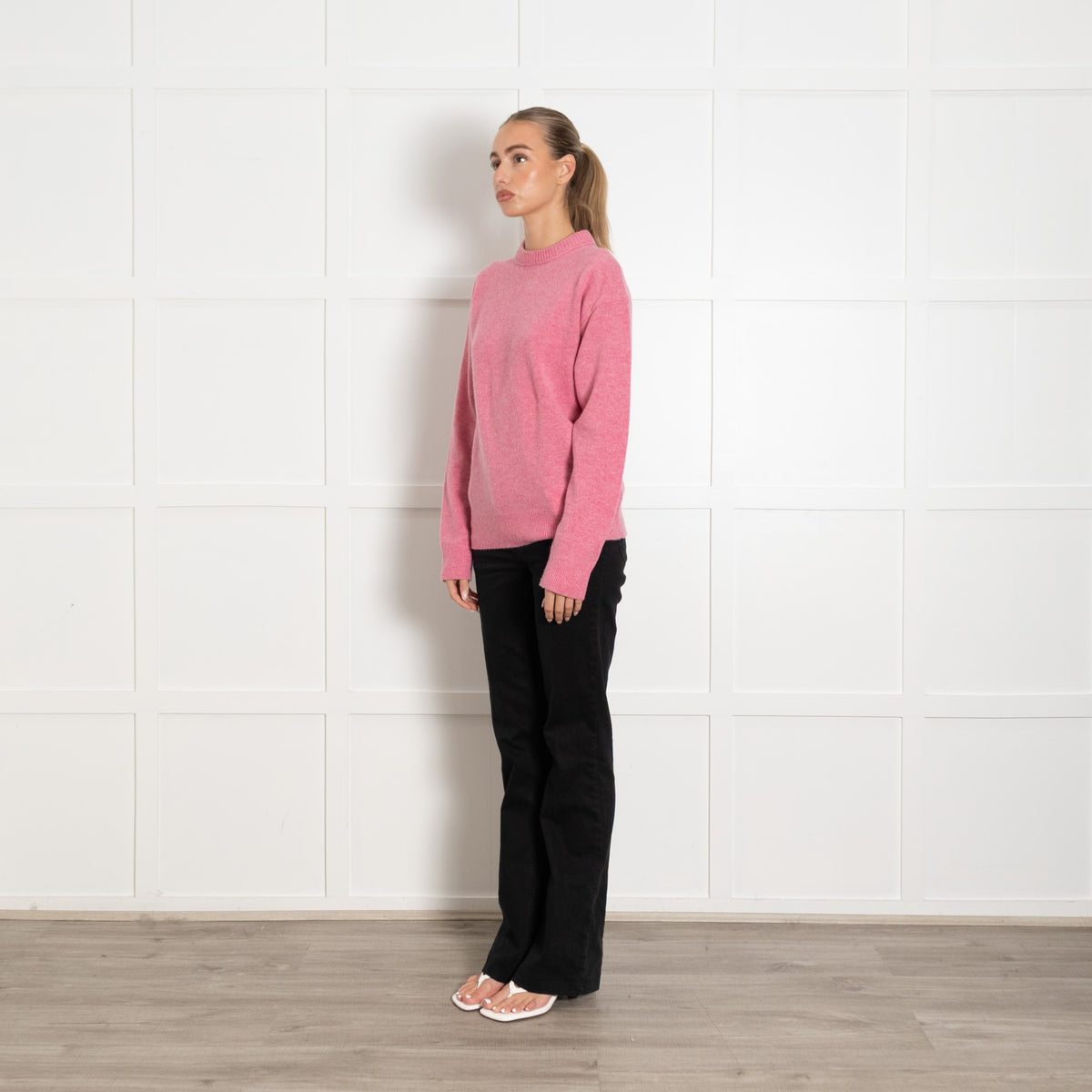 Reformation Pink Wool Jumper - Image 3