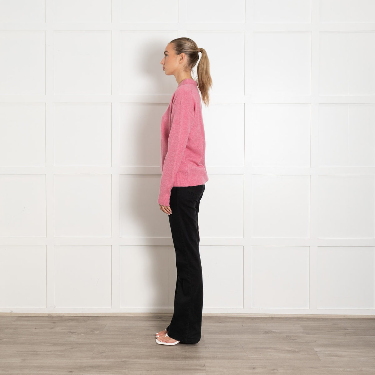 Reformation Pink Wool Jumper - Image 4
