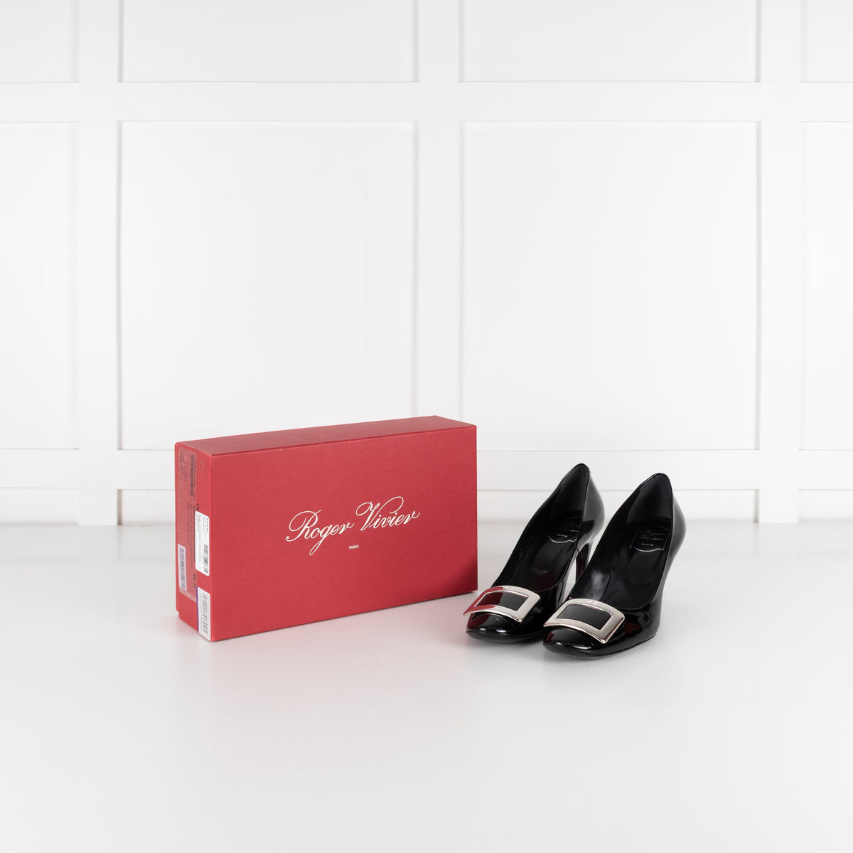 Roger Vivier Black Patent Leather Heeled Shoe - Image 1