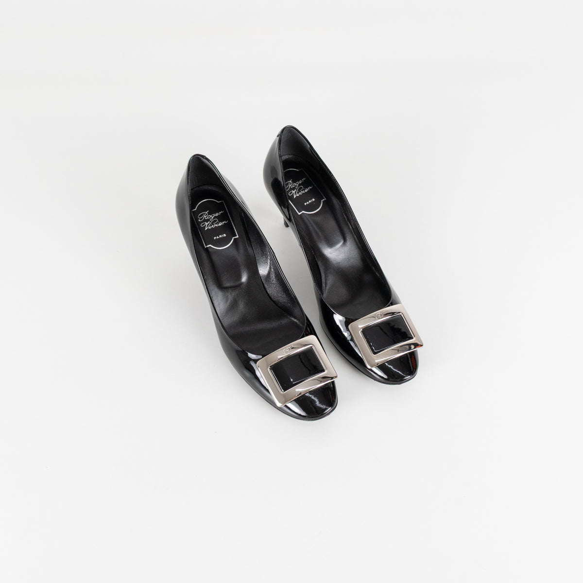 Roger Vivier Black Patent Leather Heeled Shoe - Image 9