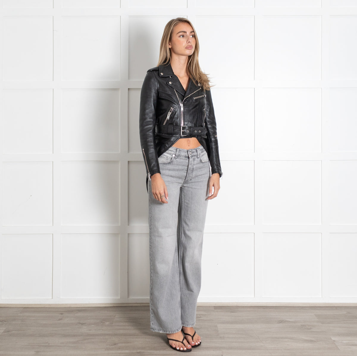 Motorcycle Jacket With Tails Black Leather Biker Jacket - Image 9