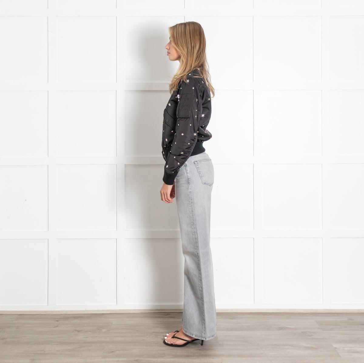 Silencio Star Studded Bomber Jacket - Image 4