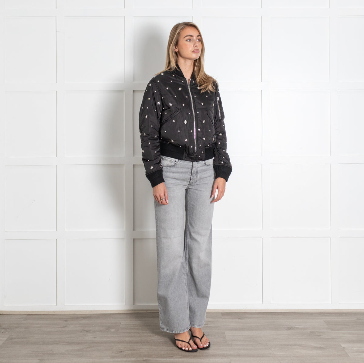 Silencio Star Studded Bomber Jacket - Image 7