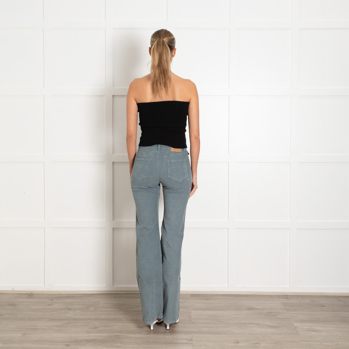 See By Chloe Grey Green Needlecord Trousers - Image 5