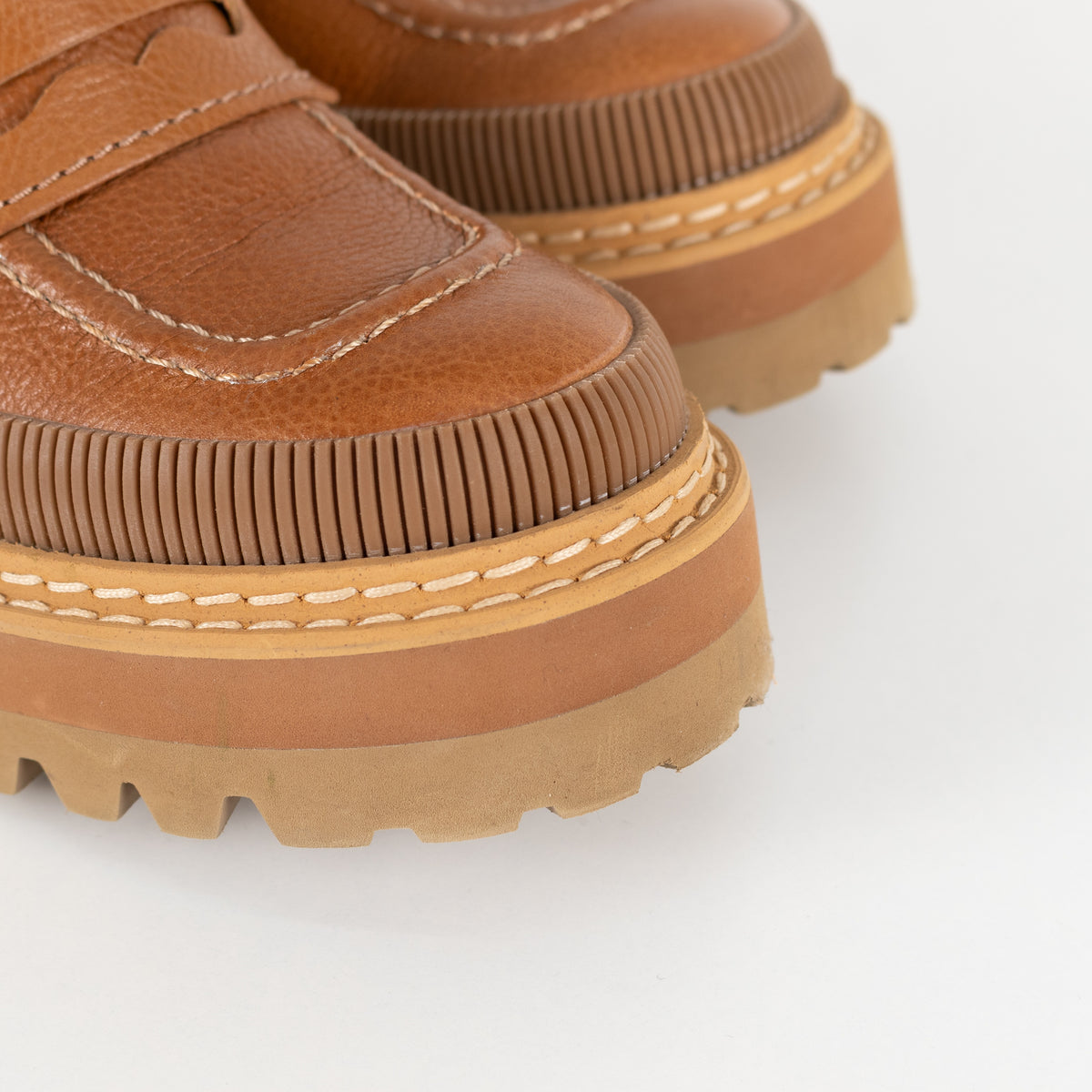See by Chloe Mahalia Chunky Tan Platform Loafers - Image 13