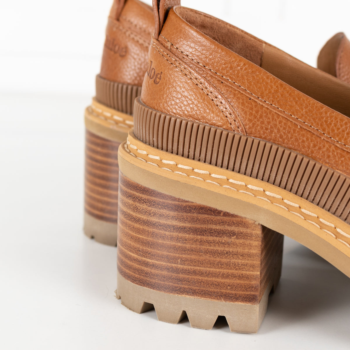 See by Chloe Mahalia Chunky Tan Platform Loafers - Image 18