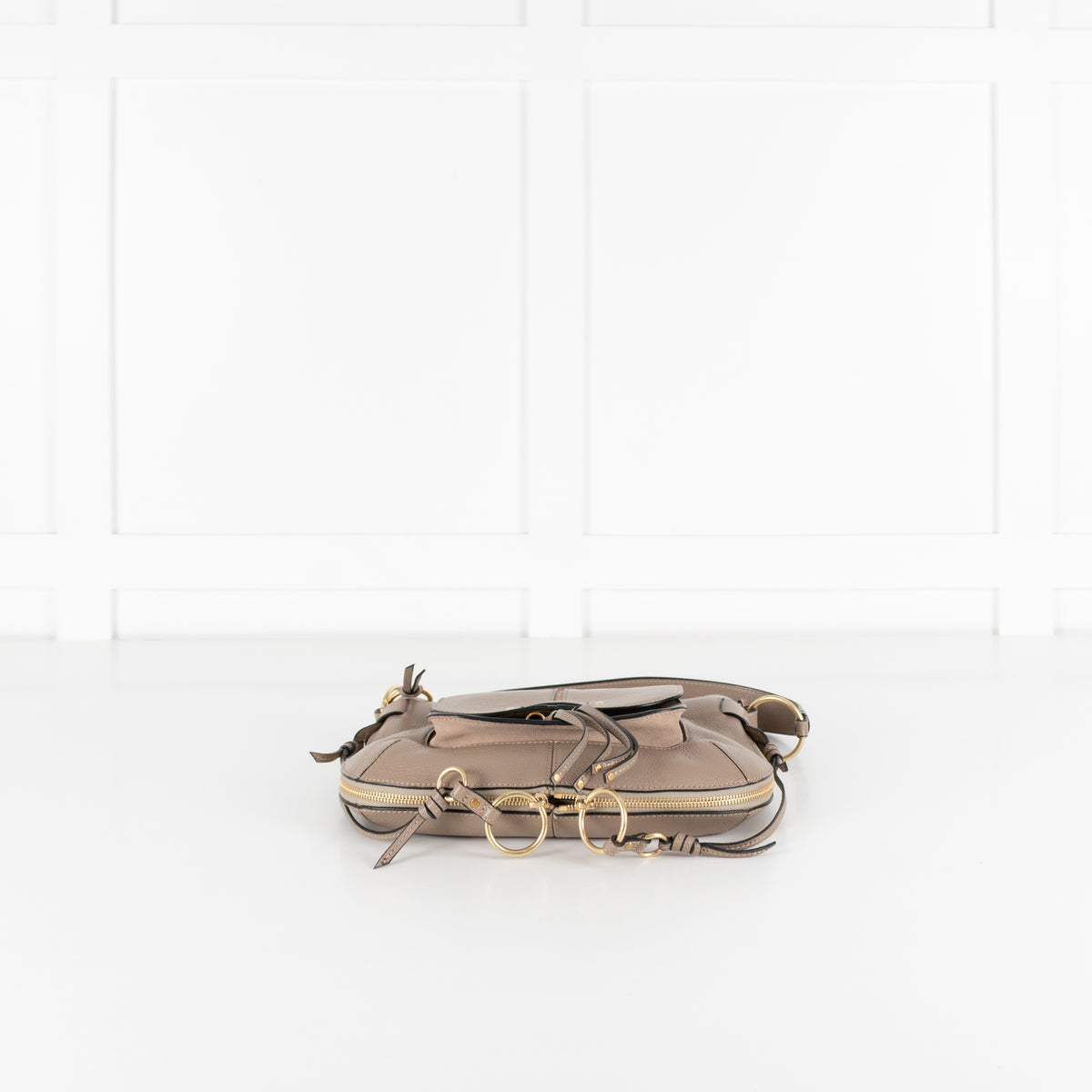 See By Chloe  Susie Taupe Shoulder Bag With Tassels & Crossbody Strap - Image 6